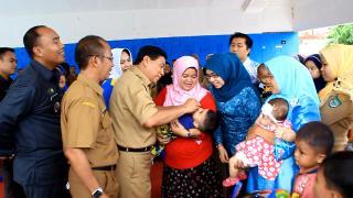 Bupati Rohul Canangkan PIN Polio 2016 Tingkat Rambah